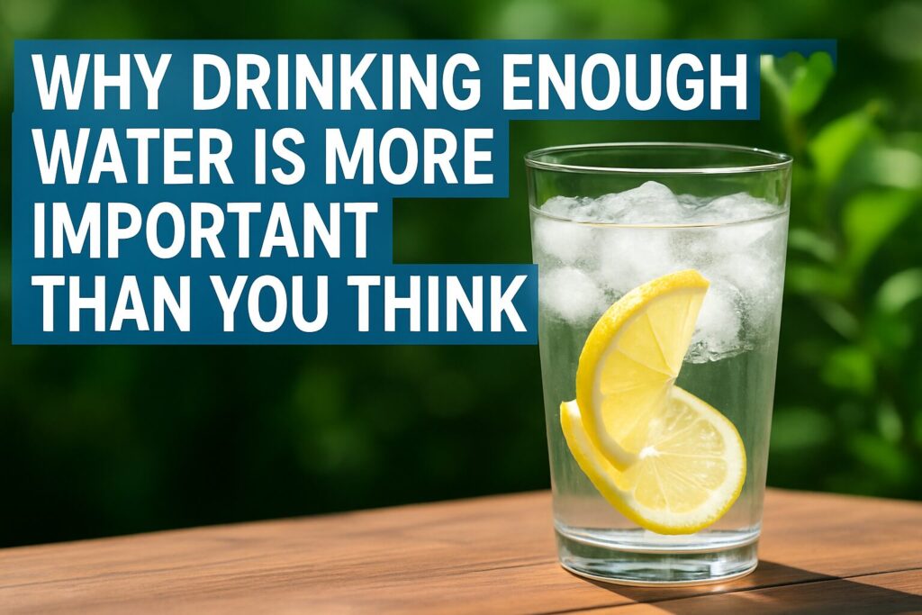 drinking enough water daily